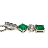 エメラルド 計0.71ct ダイヤモンド 計0.23ct ネックレス Pt850プラチナ/K18WGホワイトゴールド 18金 5.0g 40cm レディース
【中古】【真子質店】【NN】




【YYx】