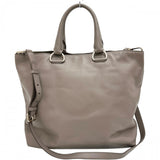 [PRADA] Agira Logo 2WAY Shoulder Bag Tote Bag Leather Gray/Silver Hardware For Ladies [Used] [Makoto Shiten] [BL]

[YYx]