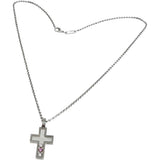 【Chopard/ショパール】 ハッピーダイヤ クロス/十字架 2Pダイヤモンド＆ピンクサファイア ネックレス K18WGホワイトゴールド 18金/K18YGイエローゴールド 18金 12.3g 42cm 79/4009 レディース
【中古】【真子質店】【GD】




【TYDx】