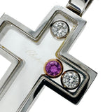 【Chopard/ショパール】 ハッピーダイヤ クロス/十字架 2Pダイヤモンド＆ピンクサファイア ネックレス K18WGホワイトゴールド 18金/K18YGイエローゴールド 18金 12.3g 42cm 79/4009 レディース
【中古】【真子質店】【GD】




【TYDx】