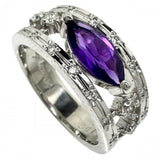 12号【DESIGNER JEWELRY/作家ジュエリー】 水野薫子 三越ジュエリー アメジスト 0.59ct ダイヤモンド 計0.20ct リング・指輪 K18WGホワイトゴールド 18金 7.9g レディース
【中古】【真子質店】【NN】




【IDMoT】