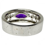 12号【DESIGNER JEWELRY/作家ジュエリー】 水野薫子 三越ジュエリー アメジスト 0.59ct ダイヤモンド 計0.20ct リング・指輪 K18WGホワイトゴールド 18金 7.9g レディース
【中古】【真子質店】【NN】




【IDMoT】