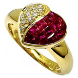 11号 ハート ルビー 計0.98ct ダイヤモンド 計0.08ct リング・指輪 K18ゴールド 18金 5.0g レディース
【中古】【真子質店】【NN】




【SxT】