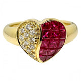 11号 ハート ルビー 計0.98ct ダイヤモンド 計0.08ct リング・指輪 K18ゴールド 18金 5.0g レディース
【中古】【真子質店】【NN】




【SxT】