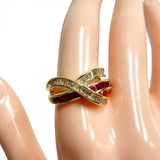 9.5号 ルビー 計0.87ct ダイヤモンド 計0.81ct リング・指輪 K18ゴールド 18金 6.7g レディース
【中古】【真子質店】【NN】




【ITSMi】