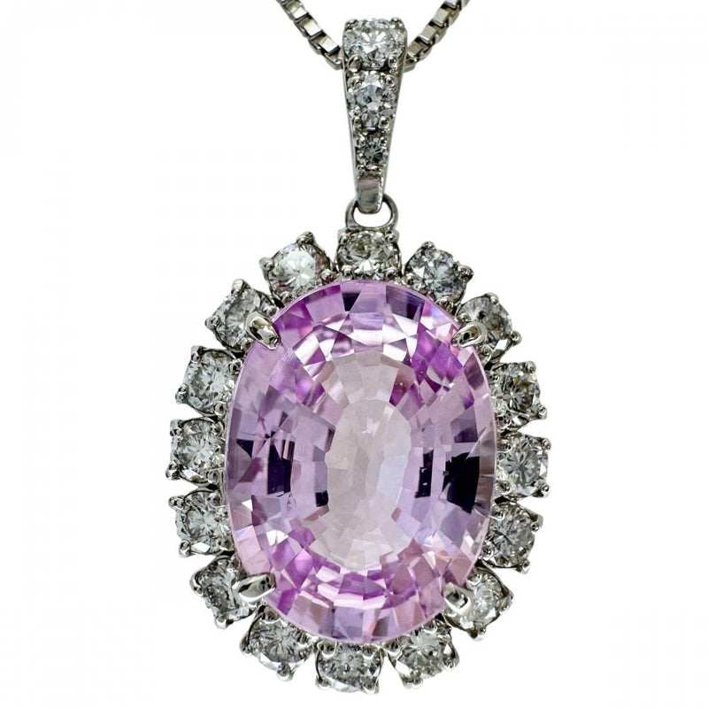 ピンクサファイア（パープリッシュピンク） 4.43ct ダイヤモンド 0.68