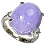 12号 ラベンダーヒスイ（翡翠/ジェイダイト） 12.36 ct ダイヤモンド 0.27ct リング・指輪 Pt900プラチナ 10.5g レディース
【中古】【真子質店】【NN】




【TMaIx】