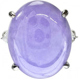 12号 ラベンダーヒスイ（翡翠/ジェイダイト） 12.36 ct ダイヤモンド 0.27ct リング・指輪 Pt900プラチナ 10.5g レディース
【中古】【真子質店】【NN】




【TMaIx】