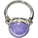 12号 ラベンダーヒスイ（翡翠/ジェイダイト） 12.36 ct ダイヤモンド 0.27ct リング・指輪 Pt900プラチナ 10.5g レディース
【中古】【真子質店】【NN】




【TMaIx】