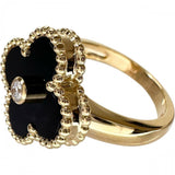 8号【Van Cleef & Arpels/ヴァンクリーフ＆アーペル】 ヴィンテージアルハンブラ オニキス ダイヤモンド 0.06ct リング・指輪 K18YGイエローゴールド 18金 6.6g 48 レディース
【中古】【真子質店】【GD】




【DxKx】
