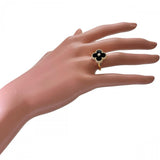 8号【Van Cleef & Arpels/ヴァンクリーフ＆アーペル】 ヴィンテージアルハンブラ オニキス ダイヤモンド 0.06ct リング・指輪 K18YGイエローゴールド 18金 6.6g 48 レディース
【中古】【真子質店】【GD】




【DxKx】