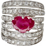 14号 ルビー(ハートシェイプ） 1.59ct ダイヤモンド 1.09ct リング・指輪 K18WGホワイトゴールド 18金 9.7g レディース
【中古】【真子質店】【NN】




【TMoMax】