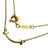 [TIFFANY&Co./Tiffany] T Smile Mini Necklace K18YG Yellow Gold 18K 2.3g 41/46cm Ladies
[Used] [Makoto Shichiten] [GD]

[SSx]