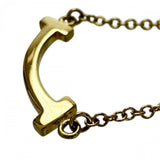 [TIFFANY&Co./Tiffany] T Smile Mini Necklace K18YG Yellow Gold 18K 2.3g 41/46cm Ladies
[Used] [Makoto Shichiten] [GD]

[SSx]