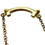 [TIFFANY&Co./Tiffany] T Smile Mini Necklace K18YG Yellow Gold 18K 2.3g 41/46cm Ladies
[Used] [Makoto Shichiten] [GD]

[SSx]
