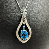 Blue Topaz Total 1.53ct Diamond Total 0.30ct Necklace K18WG White Gold 18K 5.3g 50cm Ladies
【Used】【Makoto Shichiten】【NN】




【IxxI】