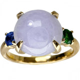 9号 ラベンダージェイダイト（樹脂含侵なし） カイアナイト/グリーングロシュラーガーネット 0.136/0.165ct リング・指輪 K18ゴールド 18金 4.1g レディース
【中古】【真子質店】【NN】




【KMiI】