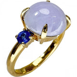 9号 ラベンダージェイダイト（樹脂含侵なし） カイアナイト/グリーングロシュラーガーネット 0.136/0.165ct リング・指輪 K18ゴールド 18金 4.1g レディース
【中古】【真子質店】【NN】




【KMiI】