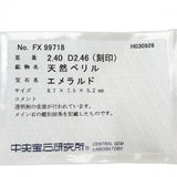 10.5号 エメラルド 2.40ct ダイヤモンド 2.46ct リング・指輪 Pt900プラチナ 12.9g レディース
【中古】【真子質店】【NN】




【DDII】