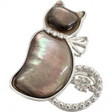 猫モチーフ ブラックシェル ダイヤモンド 0.10ct ダイヤモンド 0.02ct ペンダントトップ K18WGホワイトゴールド 18金 2.9g レディース
【中古】【真子質店】【NN】




【DDx】