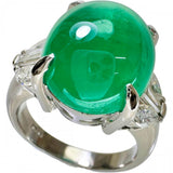 13.5号 カボションエメラルド 10.36ct ダイヤモンド 0.94ct リング・指輪 Pt900プラチナ 13.6g レディース
【中古】【真子質店】【NN】




【DDxx】