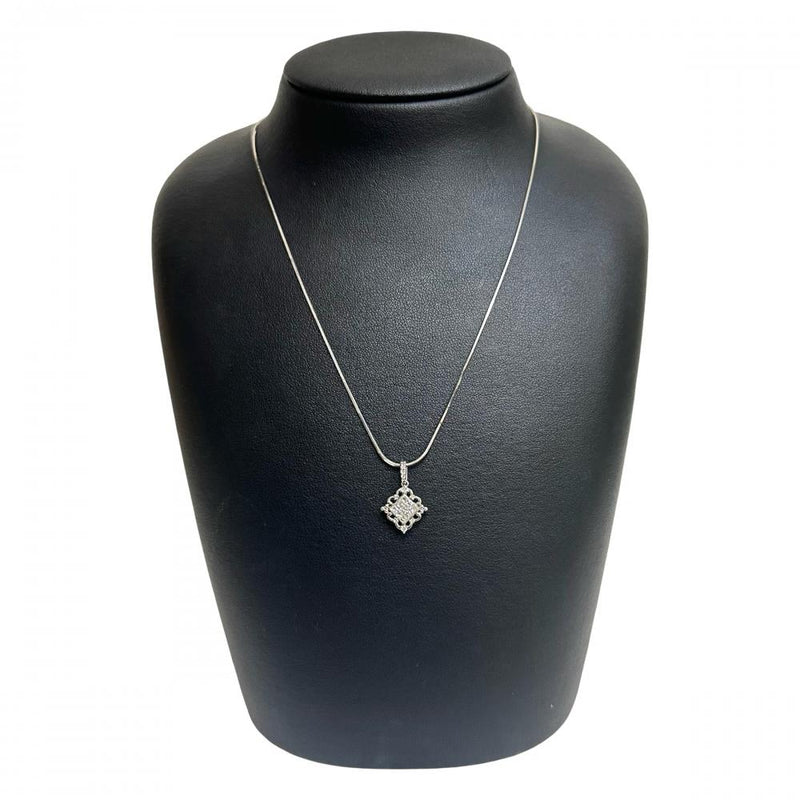 ダイヤモンド 計0.37ct ネックレス Pt900プラチナ/Pt850プラチナ 5.7g