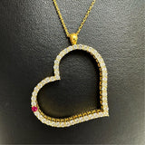 ハート ルビー 0.078ct ダイヤモンド 計1.415ct ネックレス K18ゴールド 18金 8.4g 45.5cm レディース
【中古】【真子質店】【NN】




【IDMox】