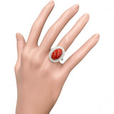 11.5号 赤サンゴ（珊瑚） 9.40ct ダイヤモンド 0.71ct リング・指輪 Pt900プラチナ 9.9g レディース
【中古】【真子質店】【NN】




【IxMaD】