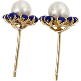 Stud Earrings with Floral Motif, 4.5 mm Akoya Pearls and Lapis Lazuli, 18K Gold, 0.8 g, for Women
【Pre-owned】【Mako Shichiten】【NN】




【Tx】