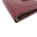 ★★最終特価品 KW-129 ★未使用★ 手帳風マルチケース 二つ折り財布/本マットクロコ革 BORDEAUX M ユニセックス【中古】【真子質店】【NN】




【TTx】