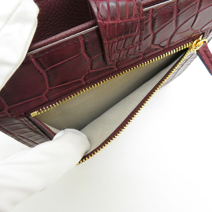 ★★最終特価品 KW-129 ★未使用★ 手帳風マルチケース 二つ折り財布/本マットクロコ革 BORDEAUX M ユニセックス【中古】【真子質店】【NN】




【TTx】