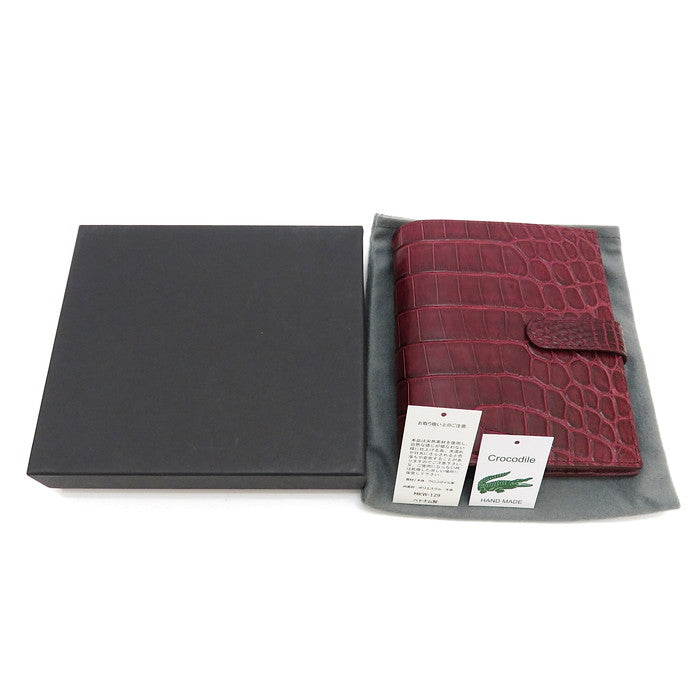 ★★最終特価品 KW-129 ★未使用★ 手帳風マルチケース 二つ折り財布/本マットクロコ革 BORDEAUX M ユニセックス【中古】【真子質店】【NN】




【TTx】