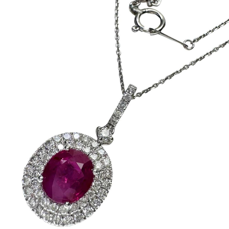 ★★最終特価品 ビルマ産ルビー 2.03ct ダイヤモンド 0.61ct ネックレス Pt850プラチナ/Pt900プラチナ 6.4g 45cm レディース
【中古】【真子質店】【NN】




【YMiTx】