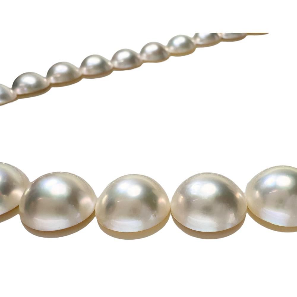 TASAKI/タサキ】 30連 マベパール/マベ真珠13.5〜15.0mm ネックレス K14WGホワイトゴールド 14金 63.4g 4 –  真子質店 PawnShopMAKO