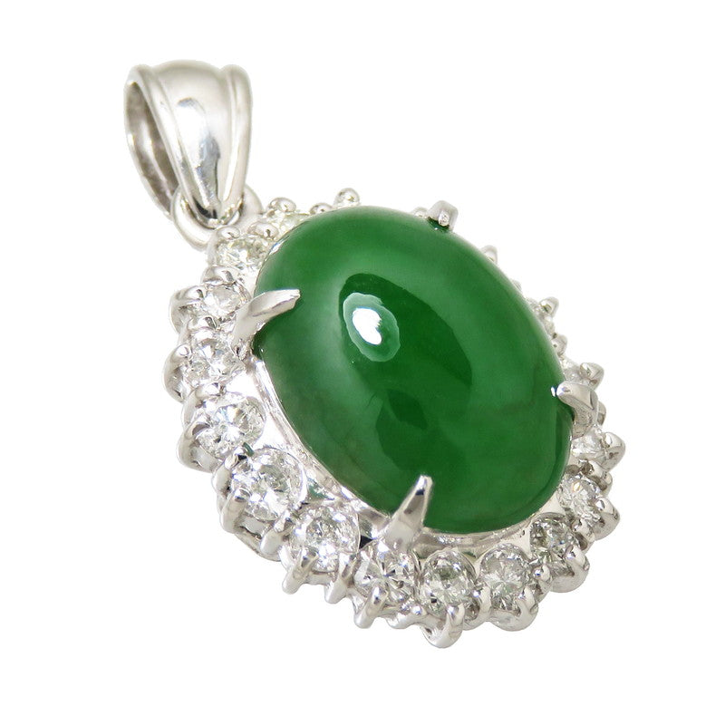 翡翠 5.17ct ダイヤモンド 計0.77ct ペンダントトップ Pt900プラチナ 5.9g レディース
【中古】【真子質店】【NN】




【IIII】