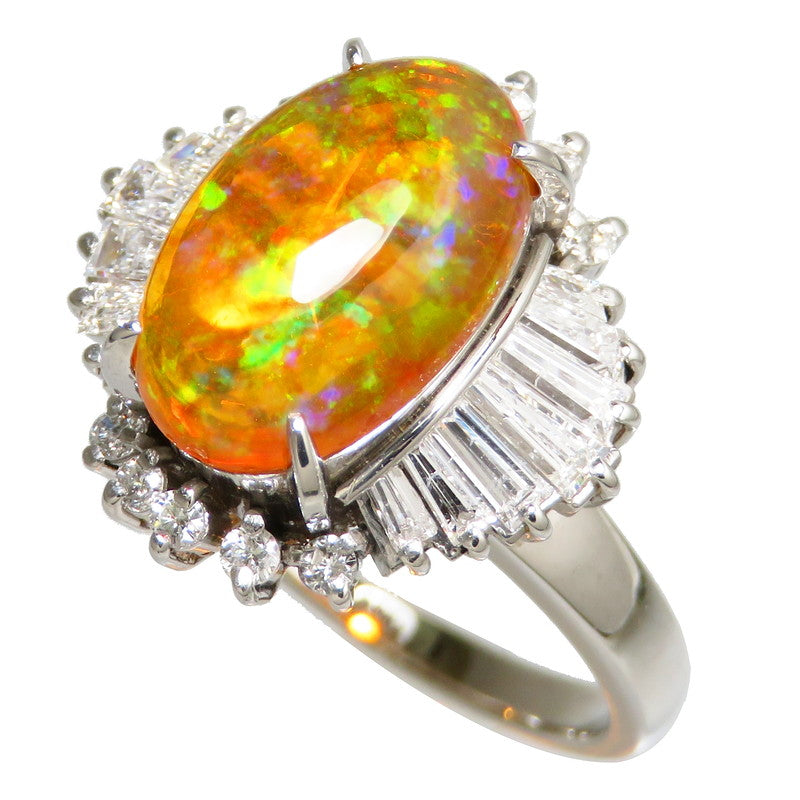 最終特価品 12号 ファイアオパール 2.81ct ダイヤモンド 計0.90ct 