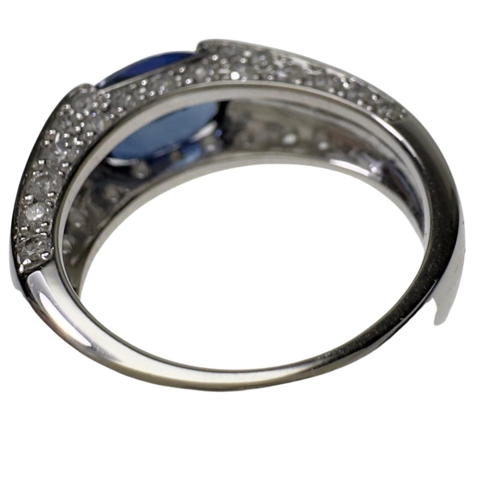12号 サファイア 2.03ct ダイヤモンド 計0.58ct リング・指輪 Pt900 