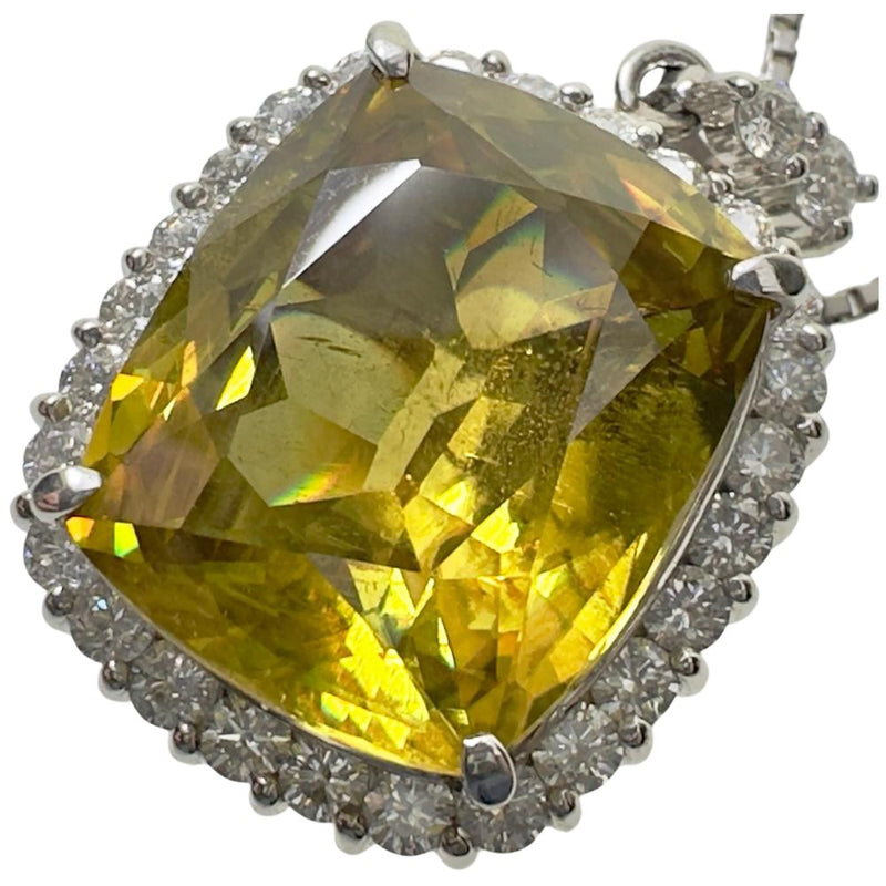 スフェーン 13.87ct ダイヤモンド 計1.09ct ネックレス Pt850プラチナ/Pt900プラチナ 16.0g 46cm レディース
【中古】【真子質店】【NN】




【MaYMax】