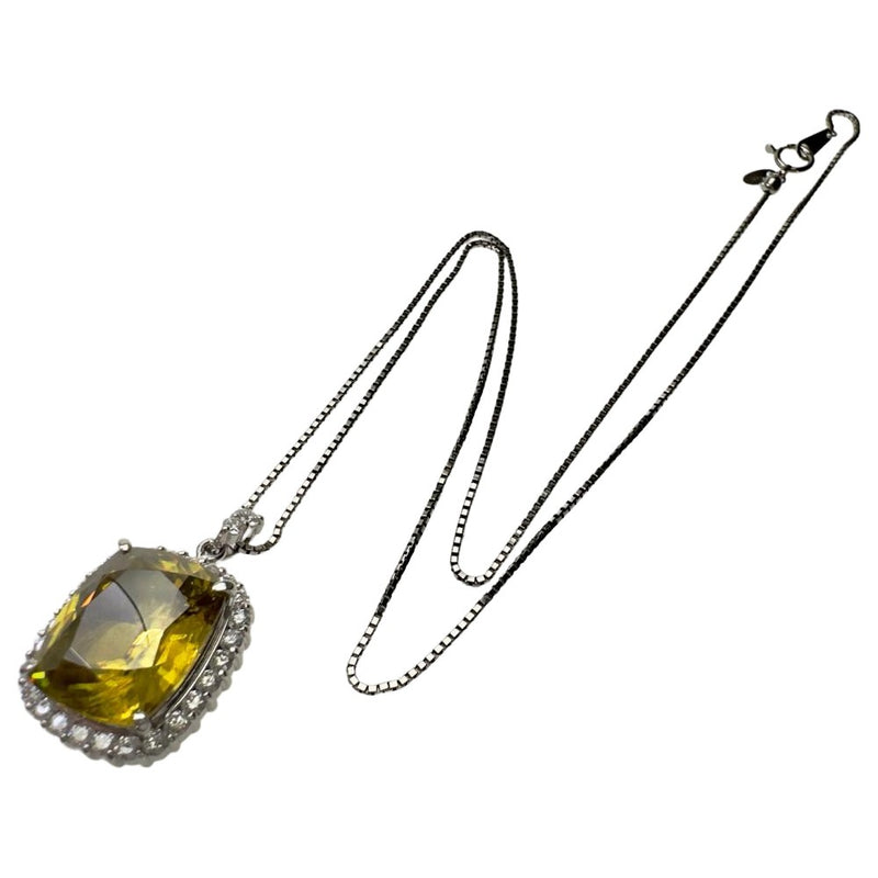 スフェーン 13.87ct ダイヤモンド 計1.09ct ネックレス Pt850プラチナ/Pt900プラチナ 16.0g 46cm レディース
【中古】【真子質店】【NN】




【MaYMax】