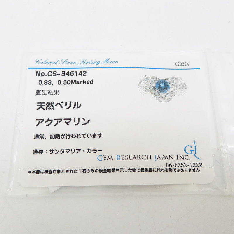 11号 サンタマリア アクアマリン 0.83ct ダイヤモンド 計0.50ct リング・指輪 Pt900プラチナ 9.5g レディース
【中古】【真子質店】【NN】




【YMaMi】