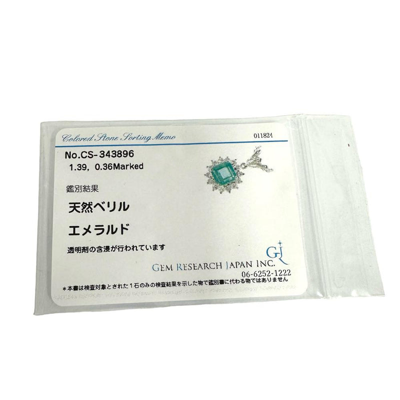 エメラルド 1.39ct ダイヤモンド 計0.36ct ネックレス Pt900プラチナ/Pt850プラチナ 5.4g 44cm レディース
【中古】【真子質店】【NN】




【IxDMo】