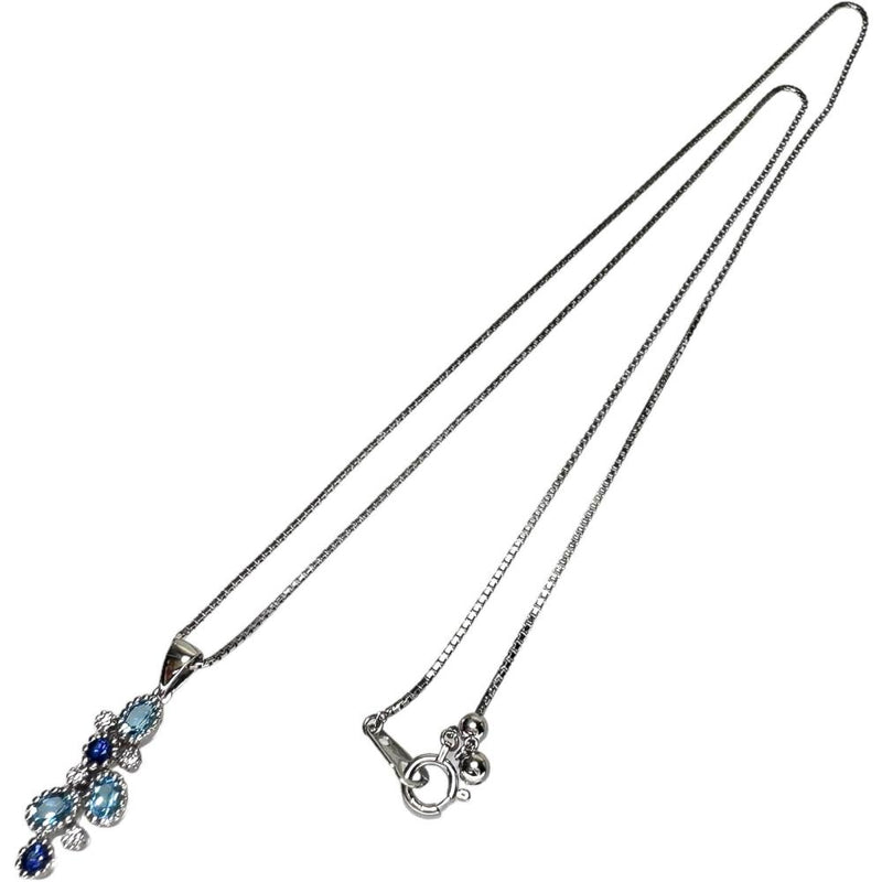 ブルートパーズ 計0.63ct サファイア 計0.22ct ダイヤモンド 計0.07ct ネックレス K18WGホワイトゴールド 18金 6.4g 50cm レディース
【中古】【真子質店】【NN】




【MoTMi】
