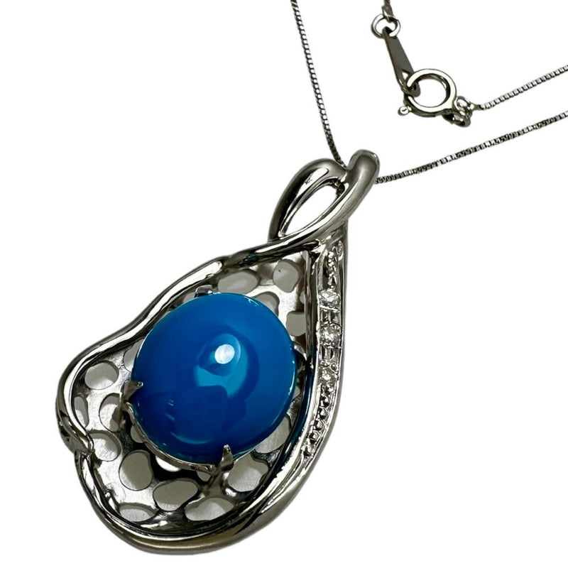 トルコ石 ダイヤモンド 計0.03ct ネックレス K18WGホワイトゴールド 18金 5.8g 41cm レディース
【中古】【真子質店】【NN】




【DDx】