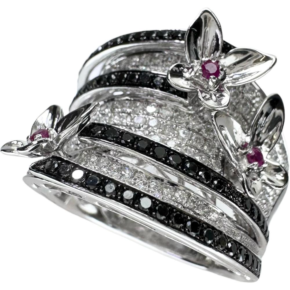 最終特価品 13号 ビルマ産ルビー 2.34ct ダイヤモンド 1.45ct リング