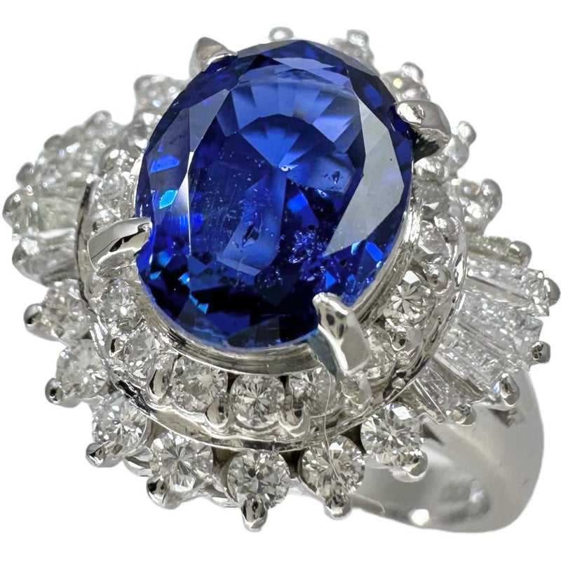 リング・指輪 Pt900 非加熱サファイア209ctダイヤモンド | www.shabab4ever.com - リング(指輪)
