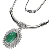 三相インクルージョン カボションカットエメラルド 3.47ct ダイヤモンド 計1.08ct ネックレス Pt900プラチナ/Pt850プラチナ 20.1g 40cm レディース
【中古】【真子質店】【NN】




【ISSI】