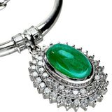 三相インクルージョン カボションカットエメラルド 3.47ct ダイヤモンド 計1.08ct ネックレス Pt900プラチナ/Pt850プラチナ 20.1g 40cm レディース
【中古】【真子質店】【NN】




【ISSI】