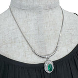 三相インクルージョン カボションカットエメラルド 3.47ct ダイヤモンド 計1.08ct ネックレス Pt900プラチナ/Pt850プラチナ 20.1g 40cm レディース
【中古】【真子質店】【NN】




【ISSI】