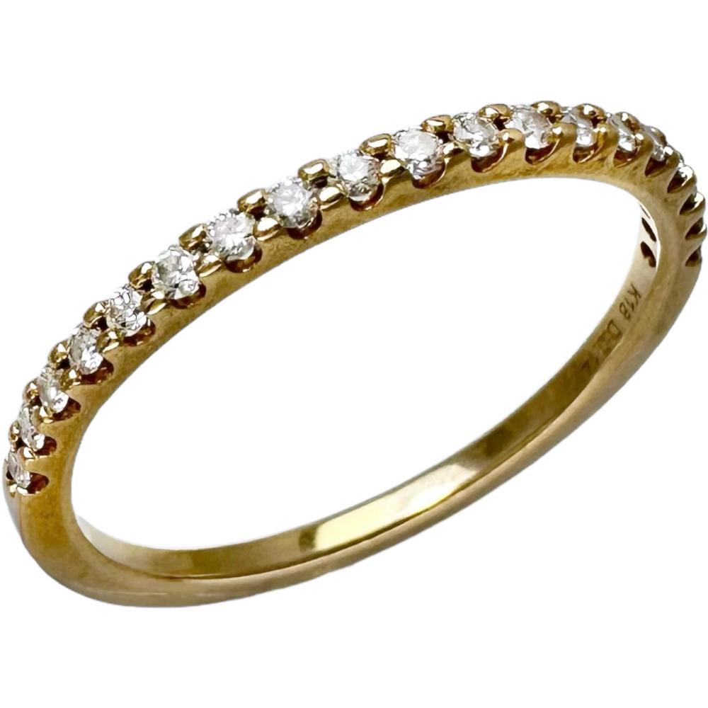 13号 ダイヤモンド 0.14ct リング・指輪 K18ゴールド 18金 1.6g 