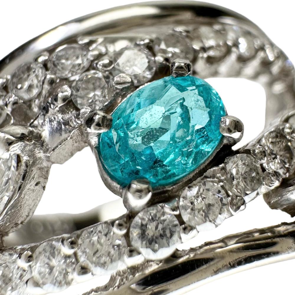 18K YG ジュステラ レモンクォーツ パライバトルマリン リング 18K YG ジュステラ レモンクォーツ パライバトルマリン リング